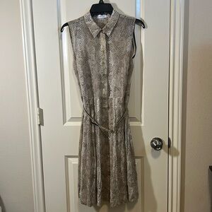 Calvin Klein sleeveless shirt dress